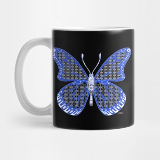 black butterfly mariposa ecopop art Mug